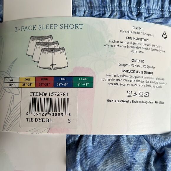 NWT Jane and Bleecker Ladies Sleep Shorts 3-Pack - Picture 3 of 6